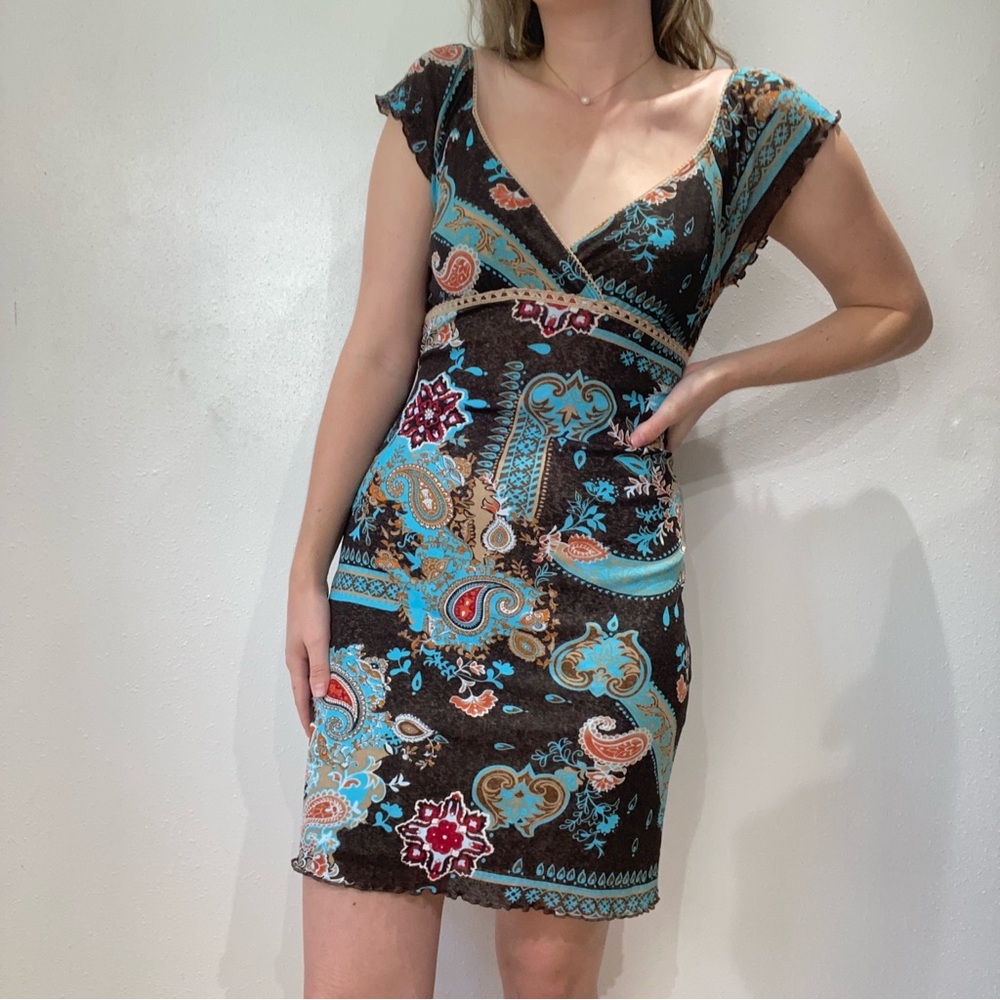 Vintage Boho/Y2k Mini Dress